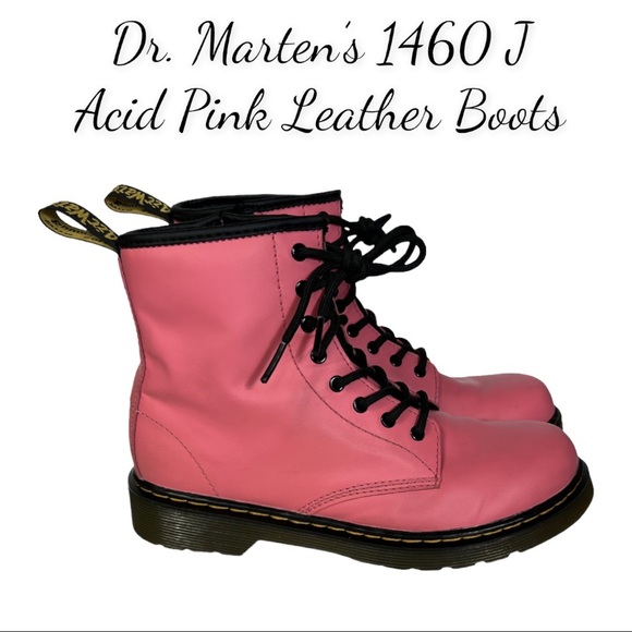 Dr. Martens Other - Dr. Martens Acid Pink Smooth Leather 1460 J Boots